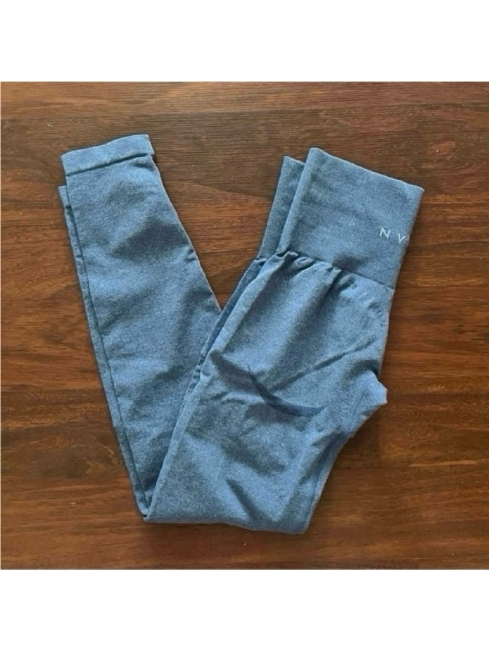 NVGTN contour seamless workout leggings in blue color